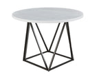 Ramona 5 Piece Marble Top Set (Table & 4 Side Chairs)