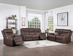 Valencia 3-Piece Dual-Power Walnut Reclining Set (Sofa, Loveseat & Chair)