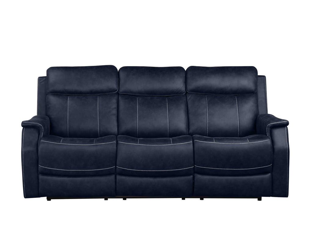 Valencia 3-Piece Dual-Power Ocean Blue Reclining Set (Sofa, Loveseat & Chair)