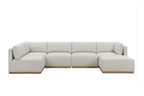 Henredon Murphy Fabric Modular Sectional with Ottoman